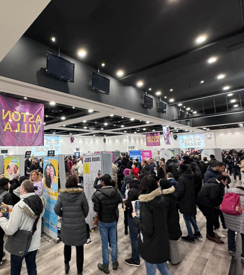 Candidates attending a Jobs Fair