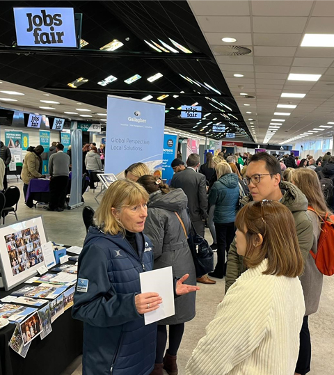 Candidates attending a Jobs Fair