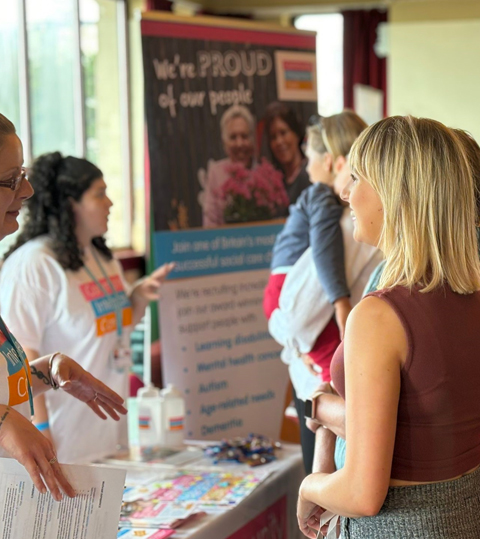 Candidates attending a Jobs Fair