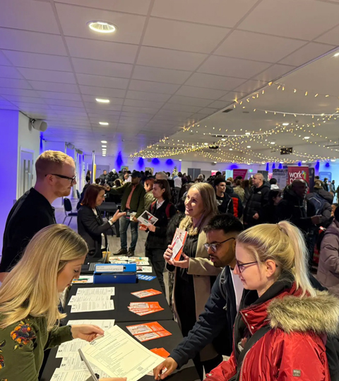 Candidates attending a Jobs Fair