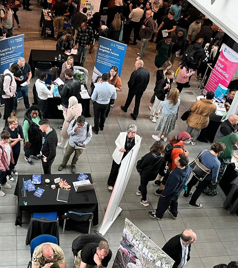 Candidates attending a Jobs Fair