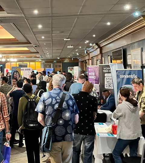 Candidates attending a Jobs Fair