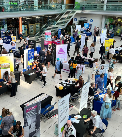 Candidates attending a Jobs Fair