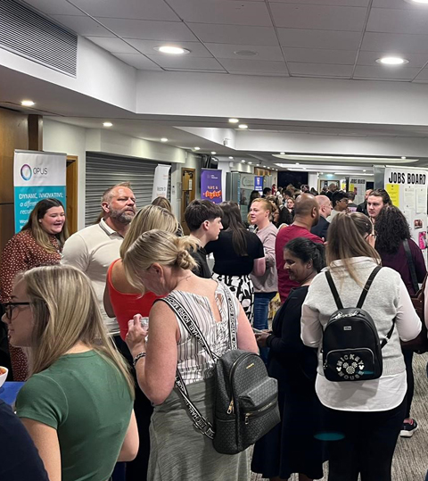 Candidates attending a Jobs Fair