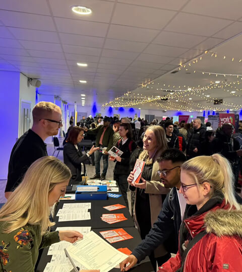 People attending a Jobs Fair