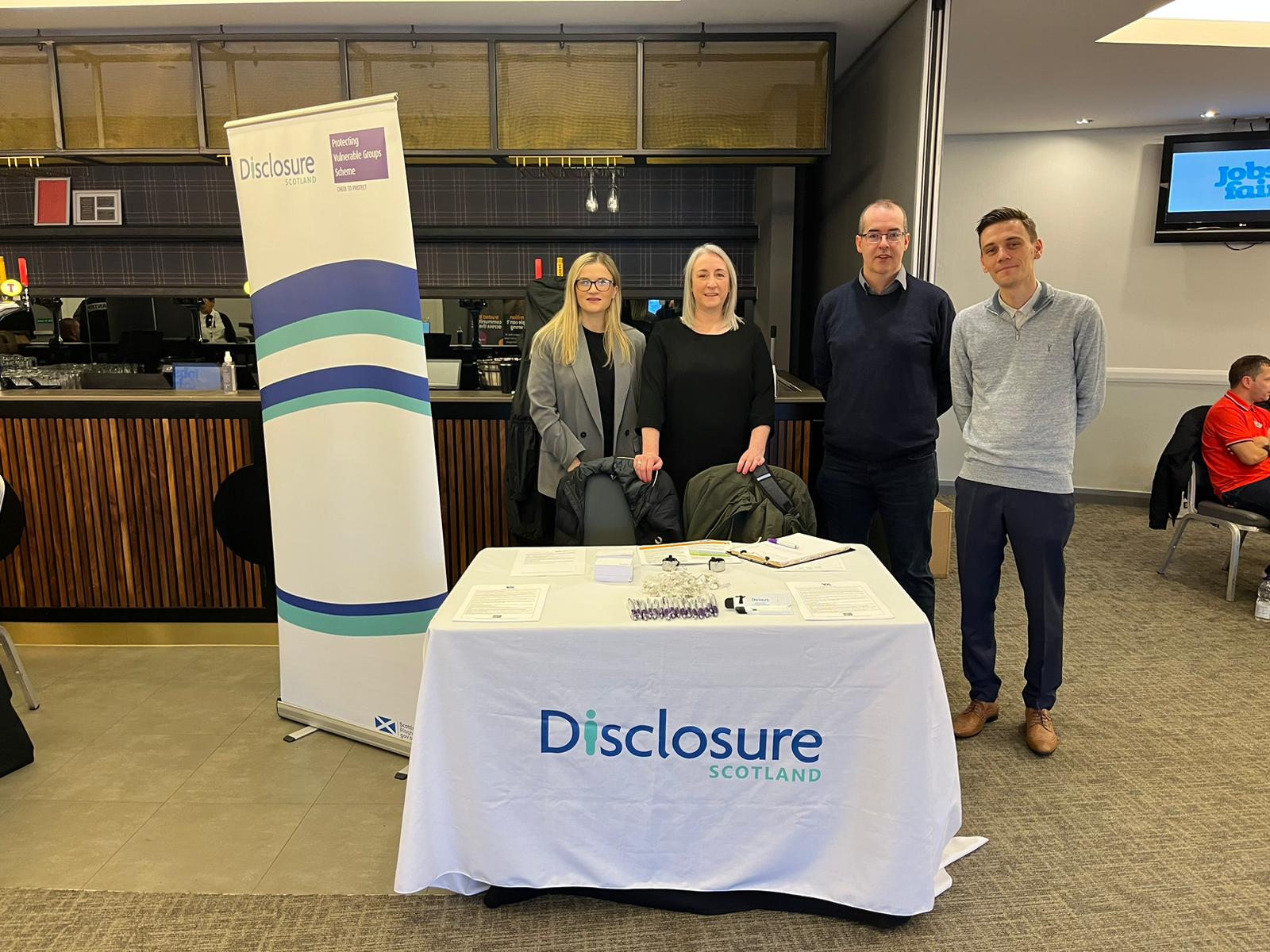 Disclosure Scotland at our event in Glasgow