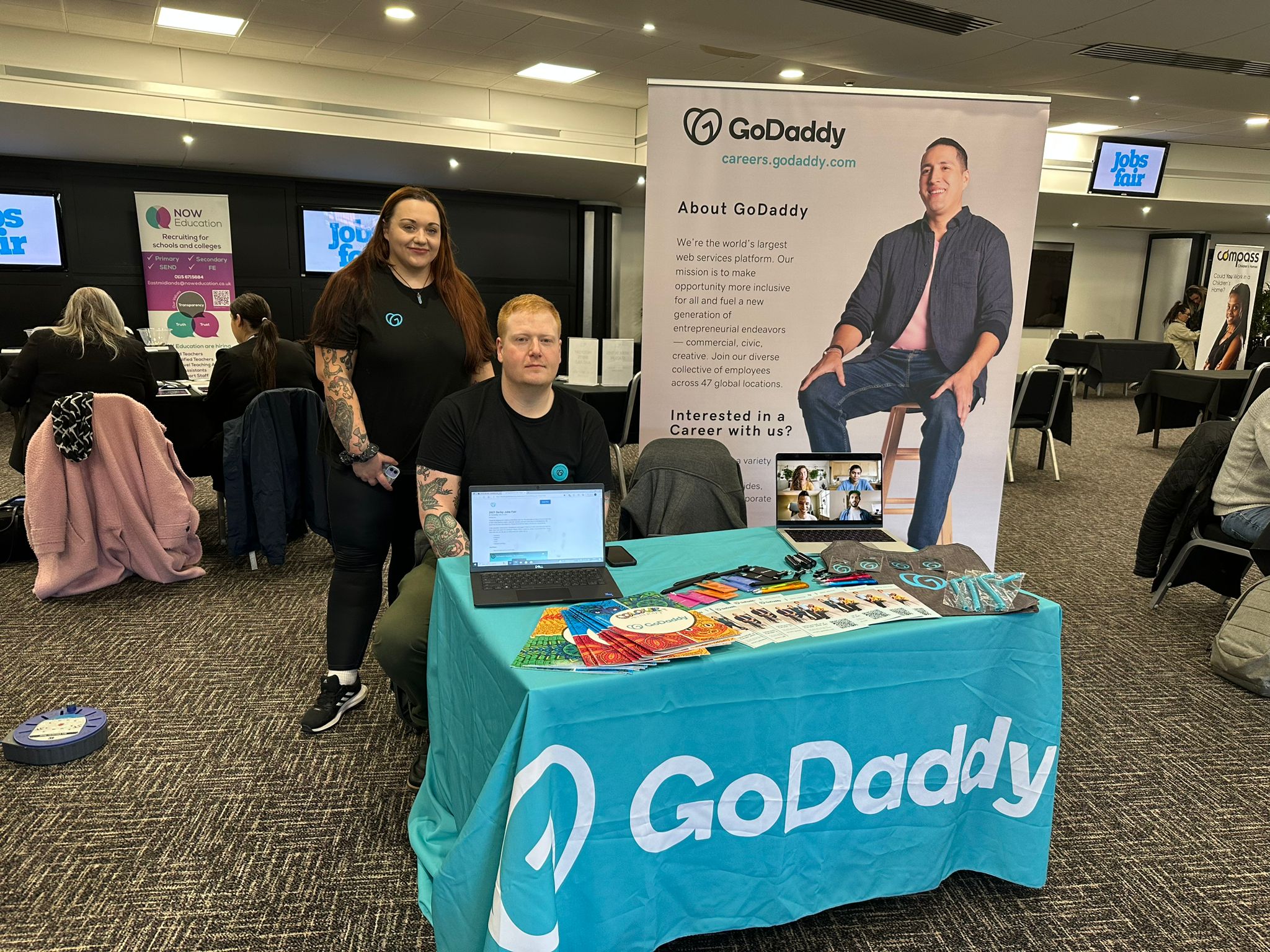 GoDaddy at our event in Derby