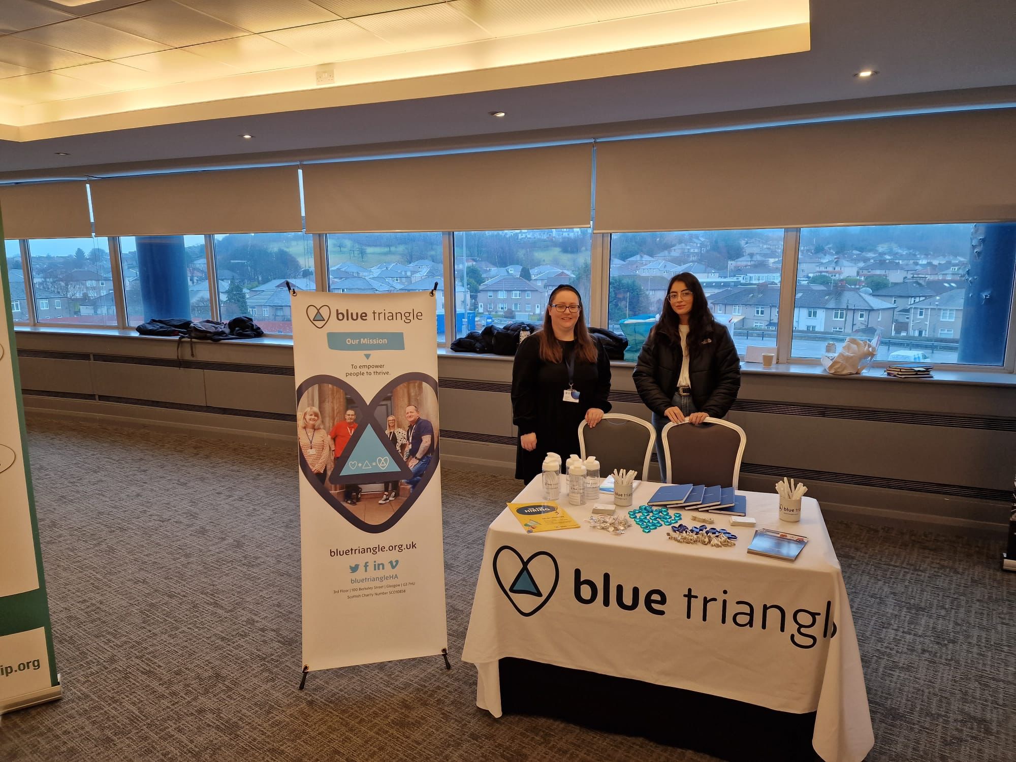 Blue Triangle at our event in Glasgow