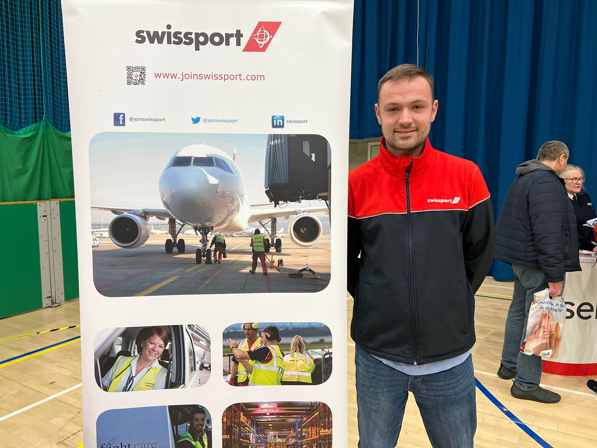 Swissport at our event in Crawley