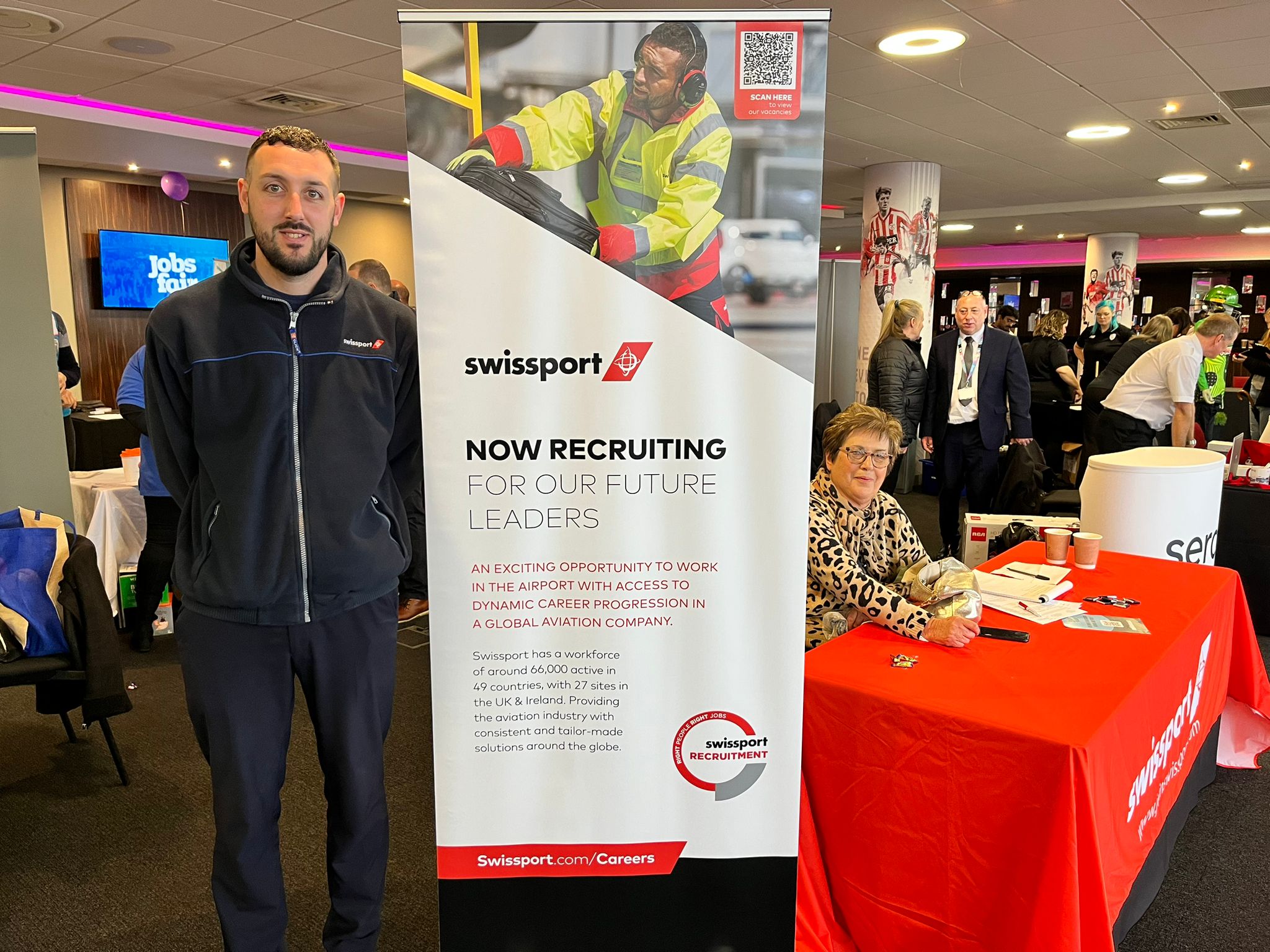 Swissport at our event in Southampton