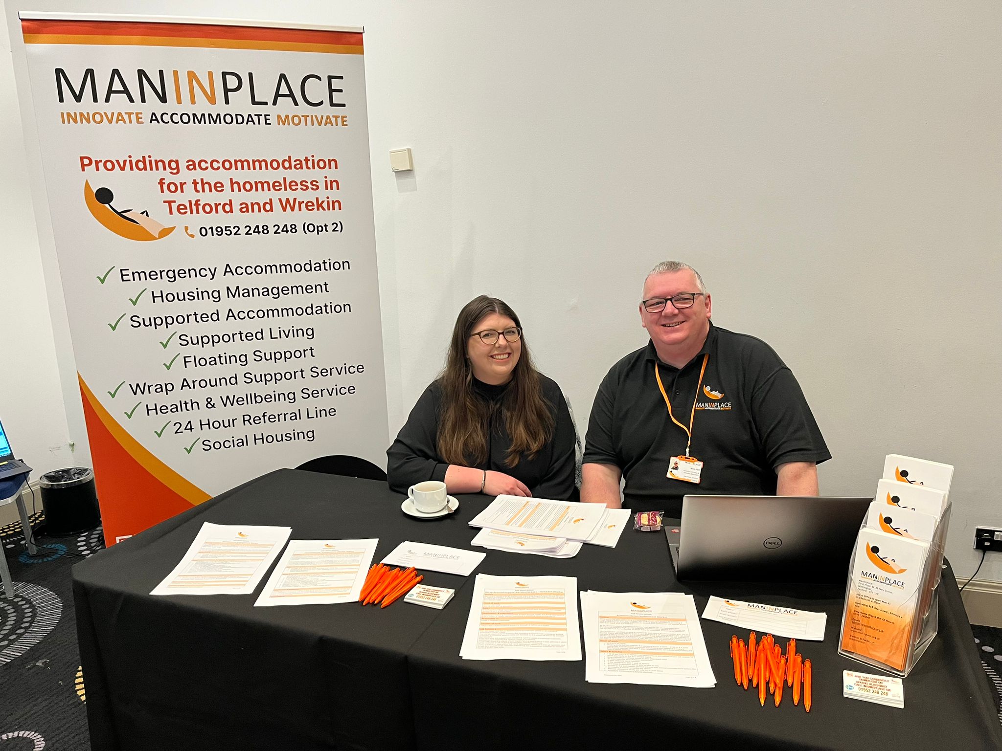 Maninplace at our event in Telford & Shrewsbury