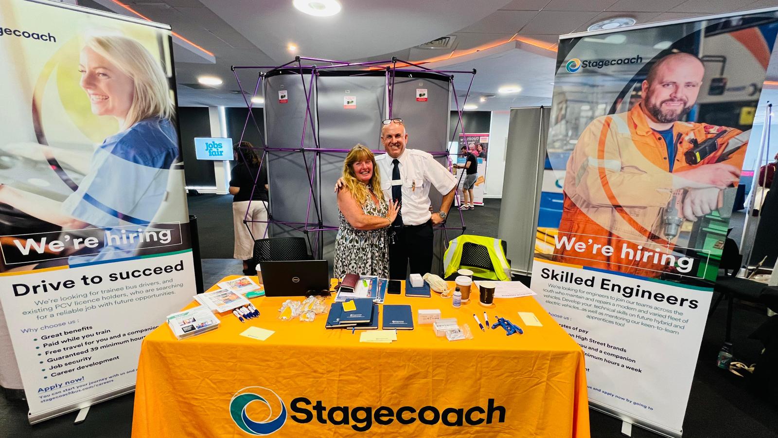 Stagecoach at our event in Southampton