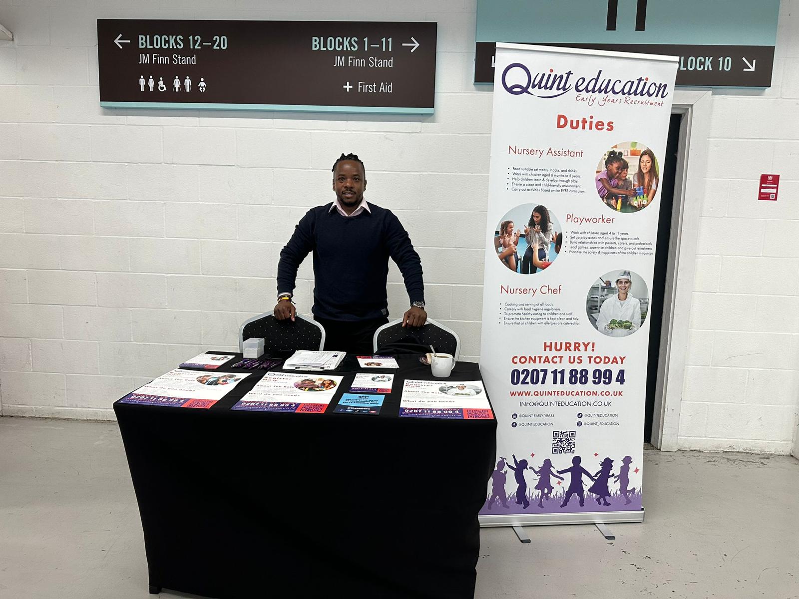 Quint Education at our event in Central London