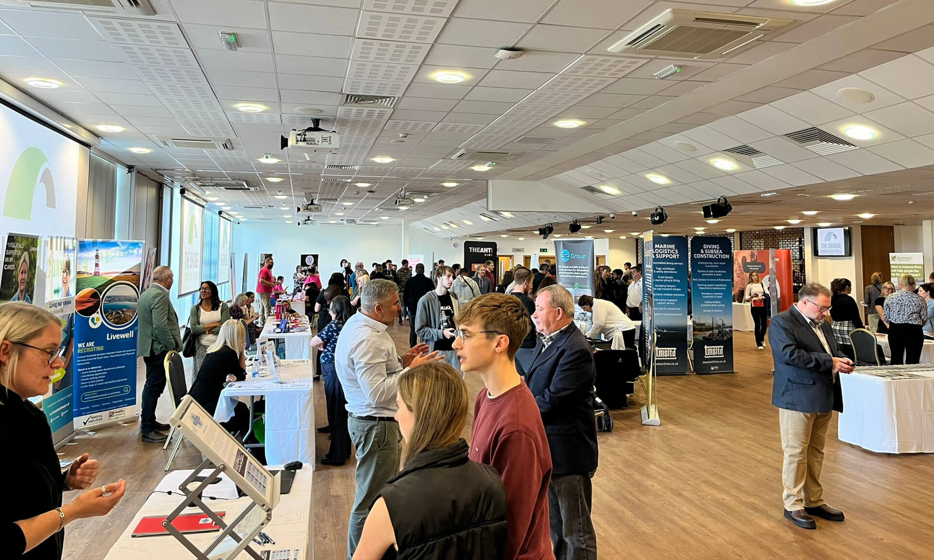 Exeter Jobs Fair in action