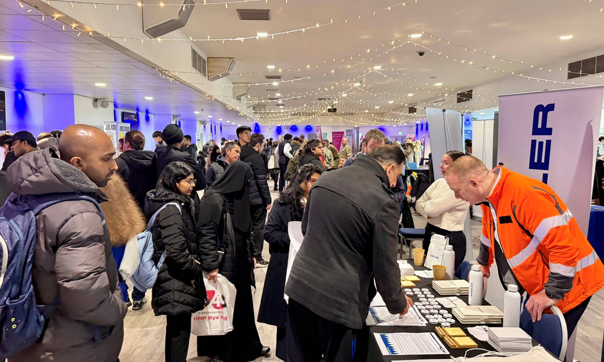 Leicester Jobs Fair in action