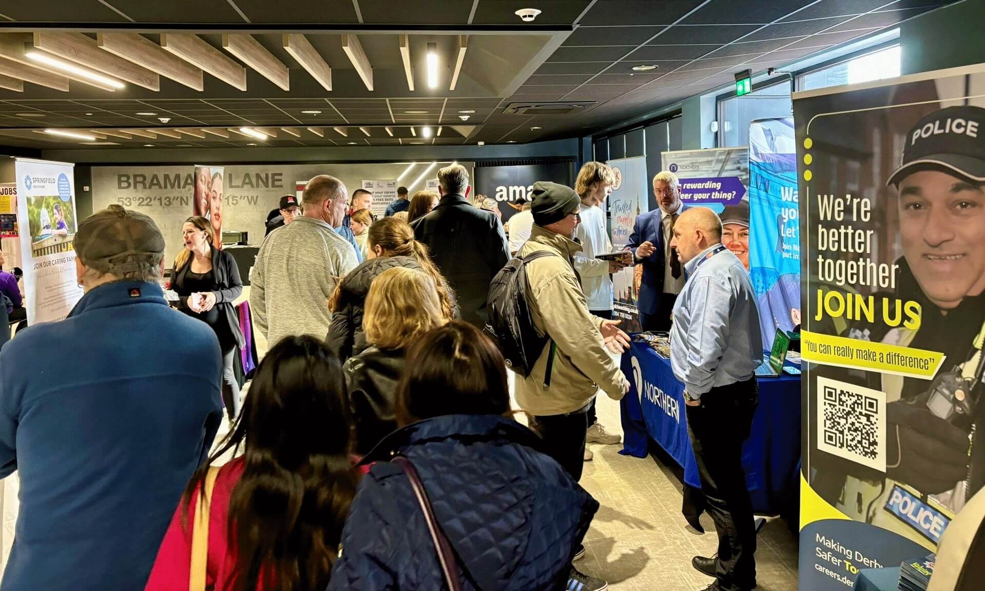 Sheffield Jobs Fair in action