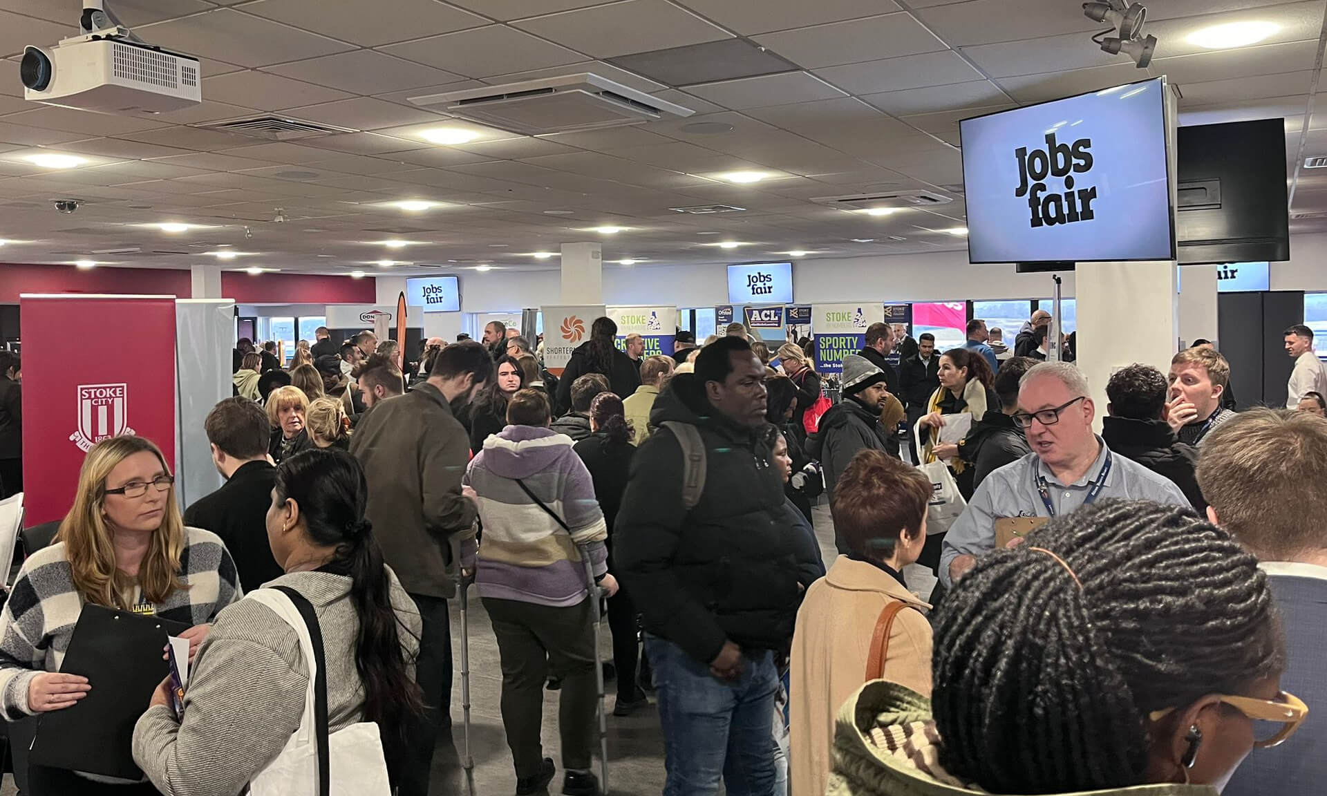 Stoke-on-Trent Jobs Fair in action