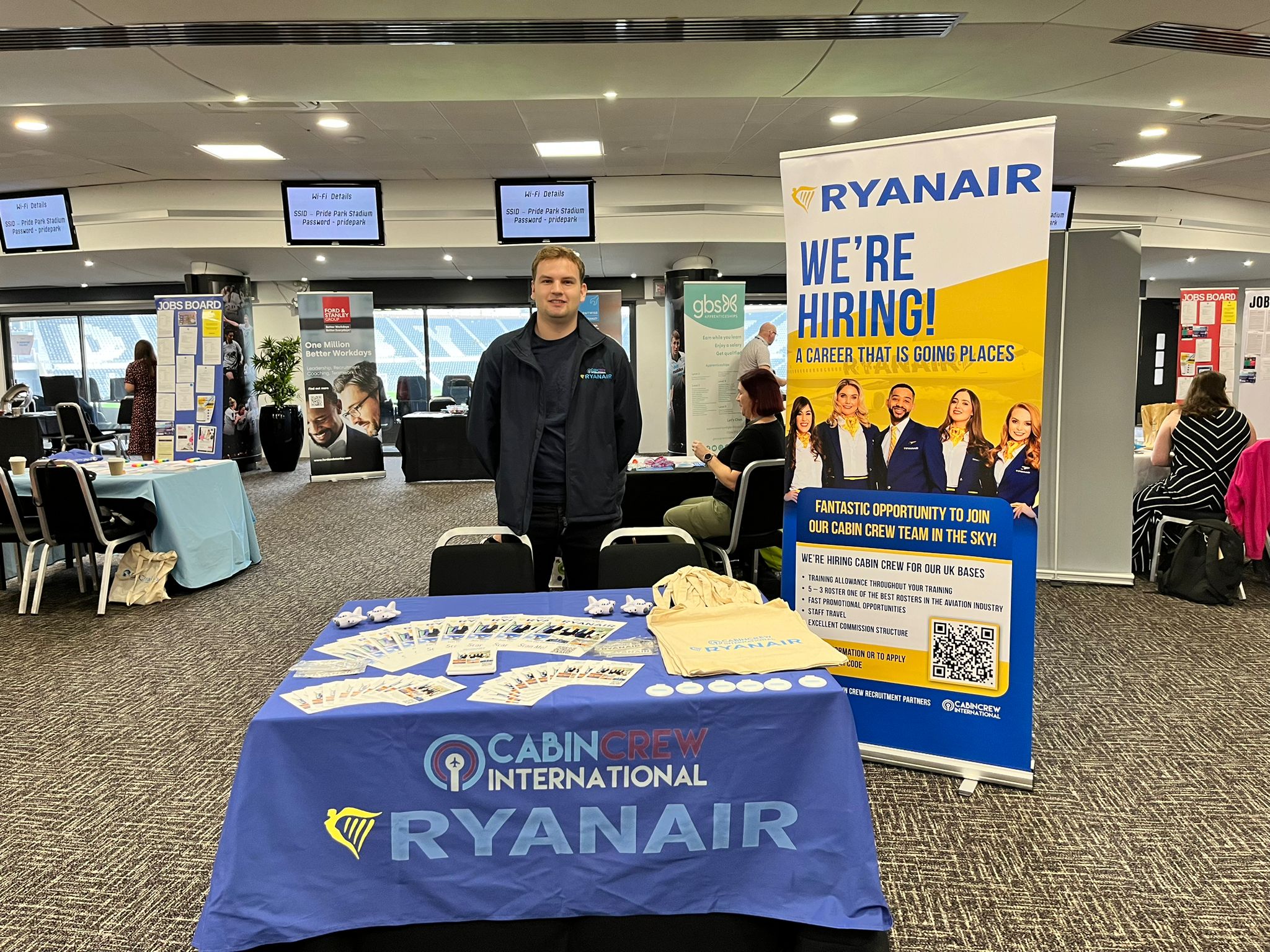 Ryanair at our event in Derby