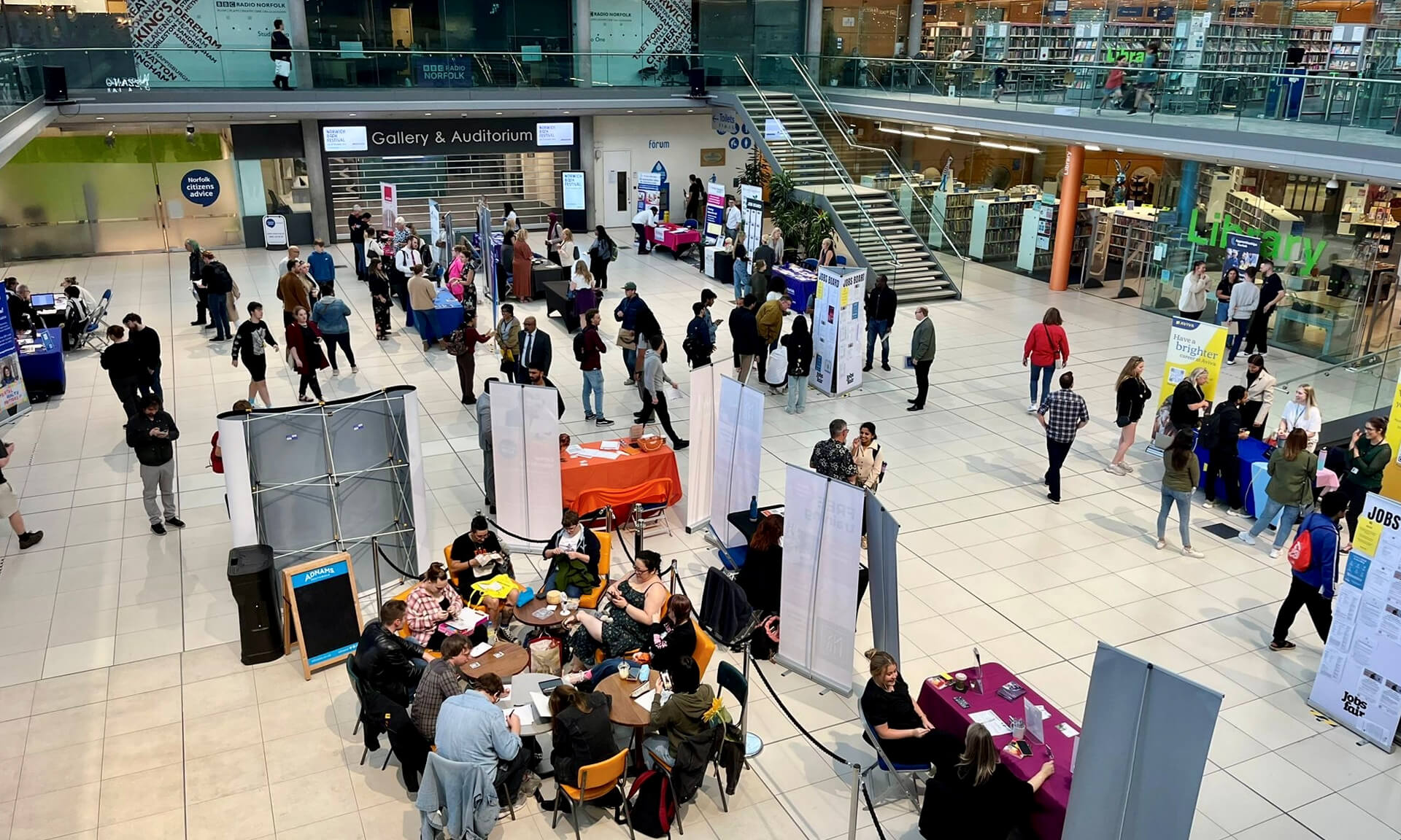 Norwich Jobs Fair in action