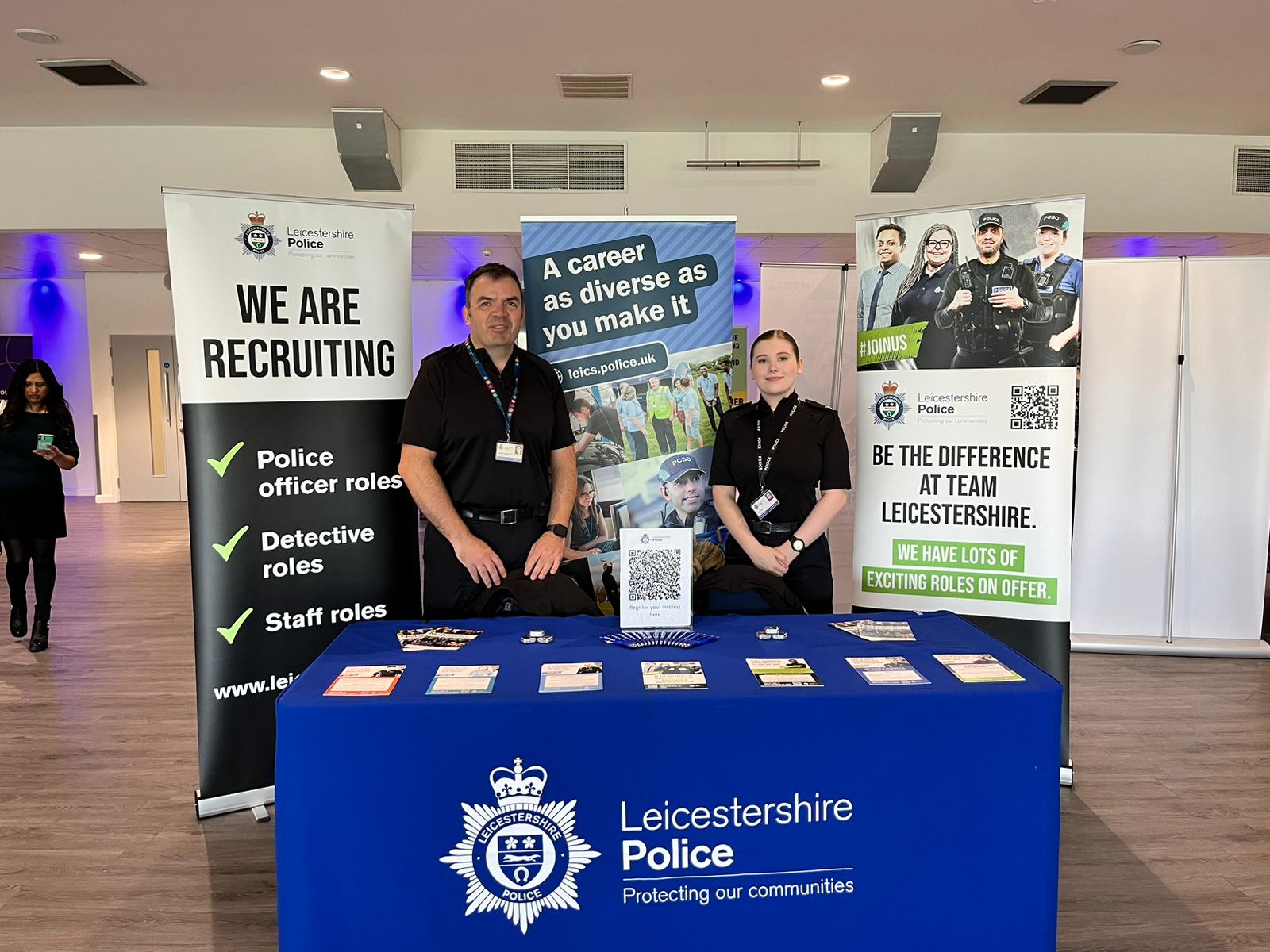 Leicestershire Police at our event in Leicester