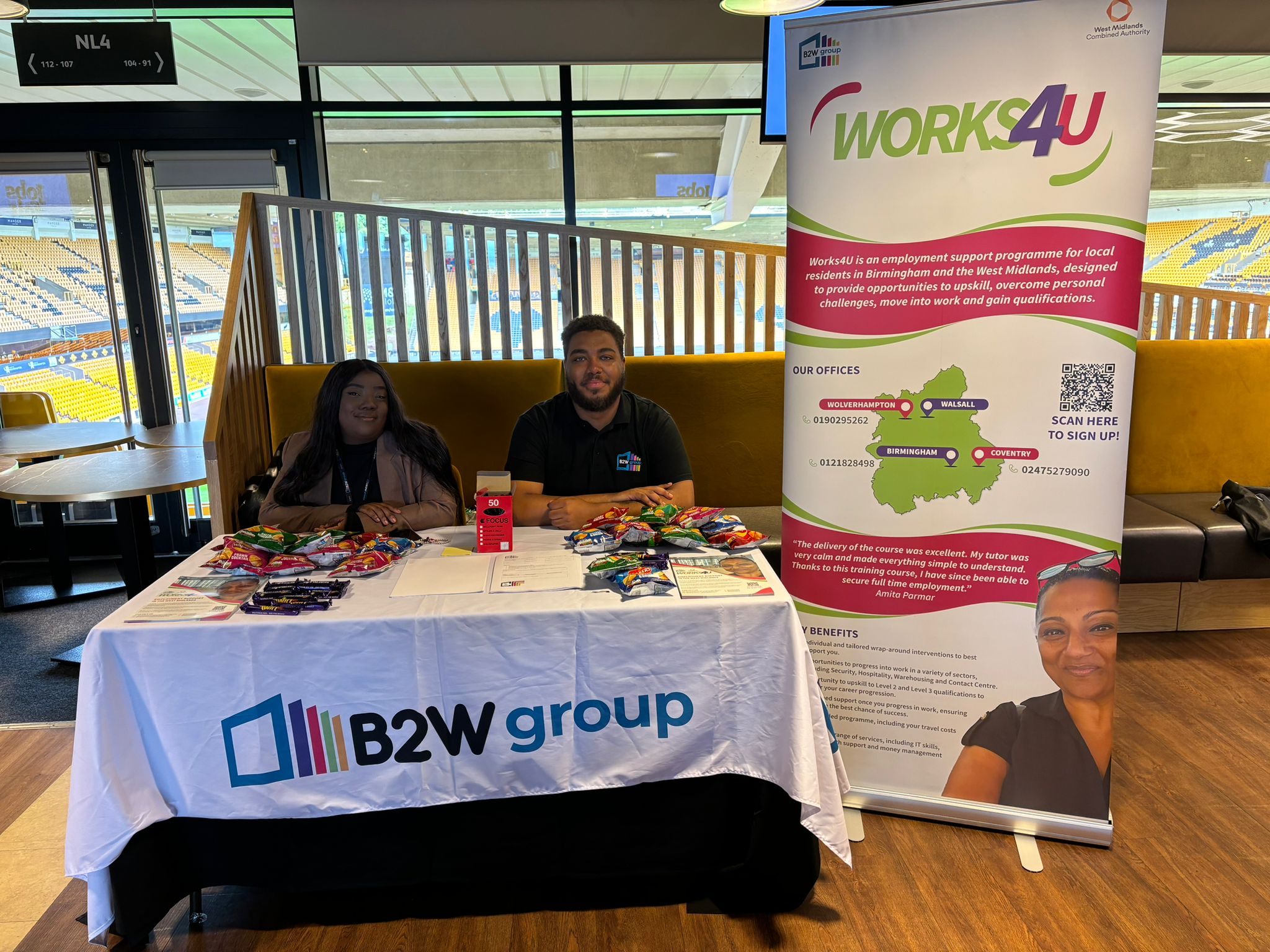 B2W Group at our event in Wolverhampton